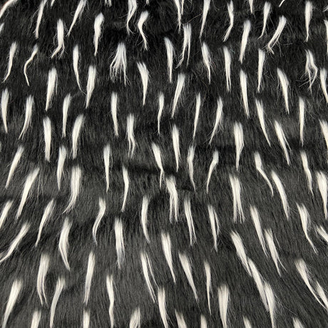 Two Tone Spike Shaggy Faux Fur Fabric - 100 Percent Polyester Fabric, Two-Tone Shaggy Texture, 60" Width, 1.5" Pile Length (1 Yard)
