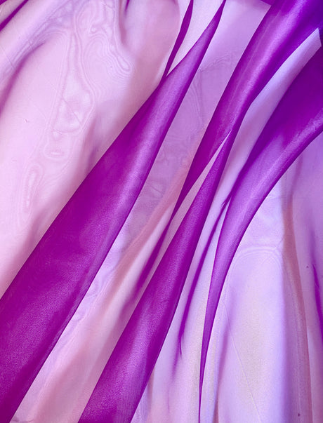 Magenta Crystal Organza