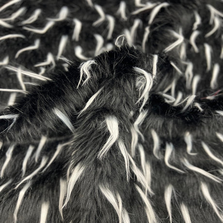 Faux Fur Fabric Two Tone Spike Shaggy