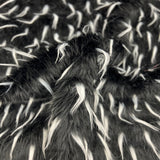 Two Tone Spike Shaggy Faux Fur Fabric - 100 Percent Polyester Fabric, Two-Tone Shaggy Texture, 60" Width, 1.5" Pile Length (1 Yard)