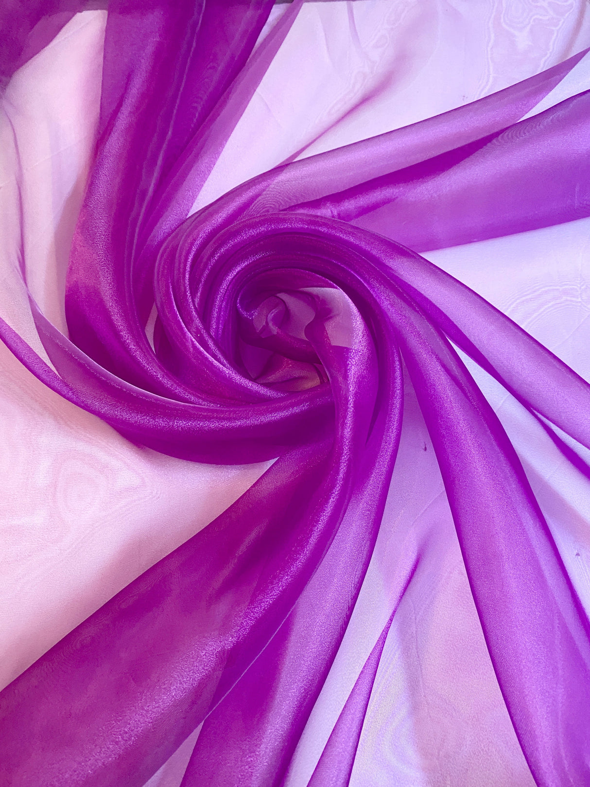 Magenta Crystal Organza
