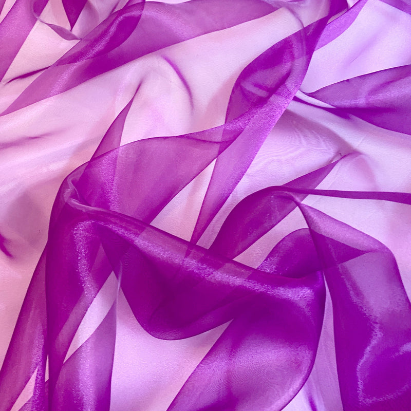 Magenta Crystal Organza