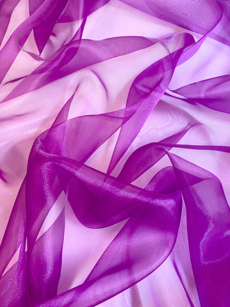Magenta Crystal Organza