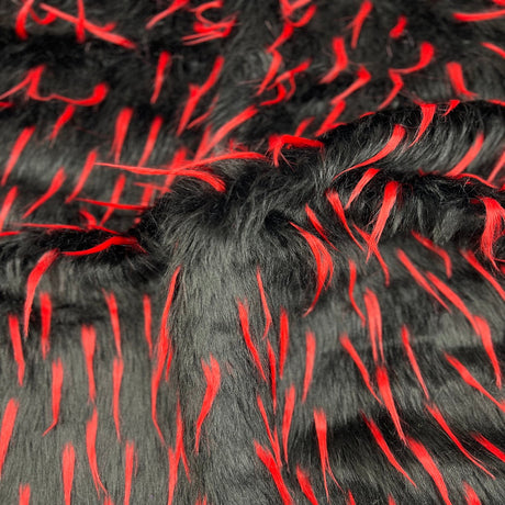 Faux Fur Fabric Two Tone Spike Shaggy