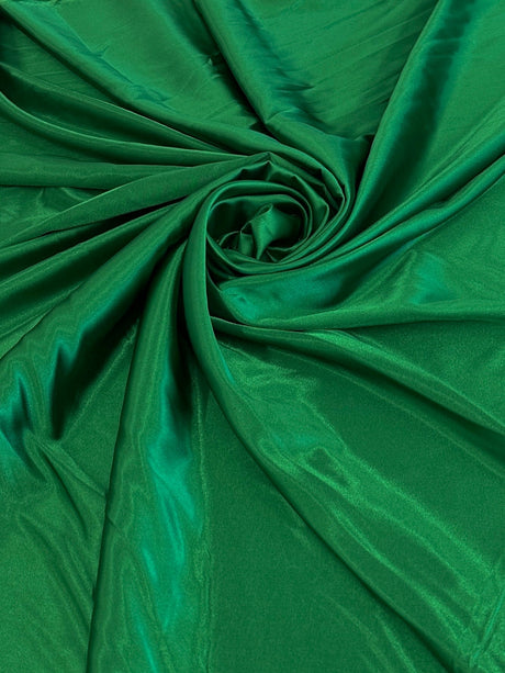 Luxury Silky Stretch Satin Kelly Green