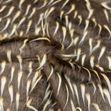 Two Tone Spike Shaggy Faux Fur Fabric - 100 Percent Polyester Fabric, Two-Tone Shaggy Texture, 60" Width, 1.5" Pile Length (1 Yard)