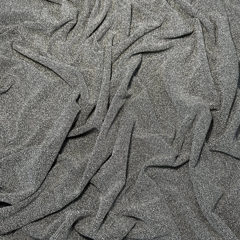 Silver Glitter Lurex Jersey
