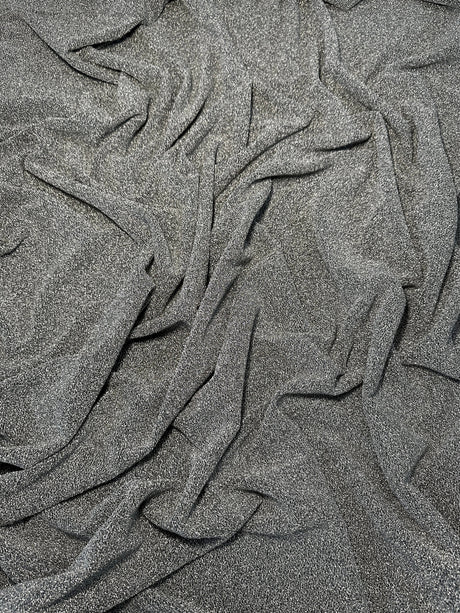Silver Glitter Lurex Jersey