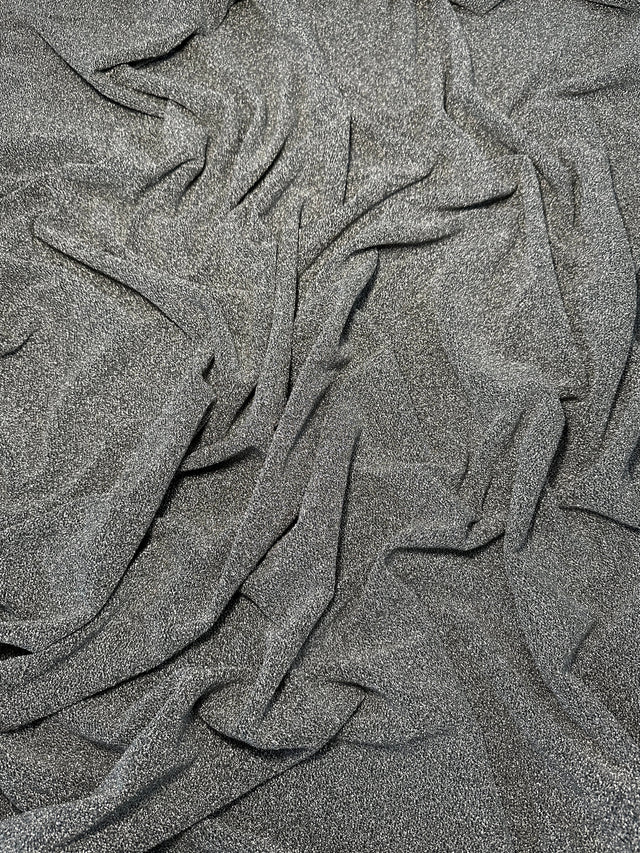 Silver Glitter Lurex Jersey