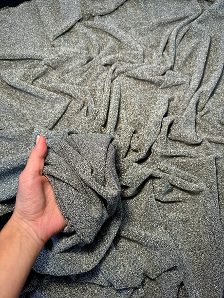 Silver Glitter Lurex Jersey