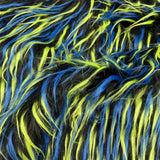 Three Spike Shaggy Faux Fur Fabric - 100 Percent Polyester Fabric, Multi Color Shaggy Texture, 60" Width, 1.5-2" Pile Length (1 Yard)