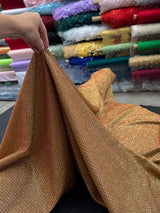 Shimmery Lurex Brocade Antique Gold