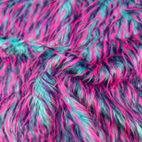 Faux Fur Fabric Three Spike Shaggy Colorful
