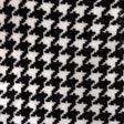 Velvet Upholstery Fabric Hound Black & White
