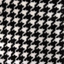 Velvet Upholstery Fabric Hound Black & White