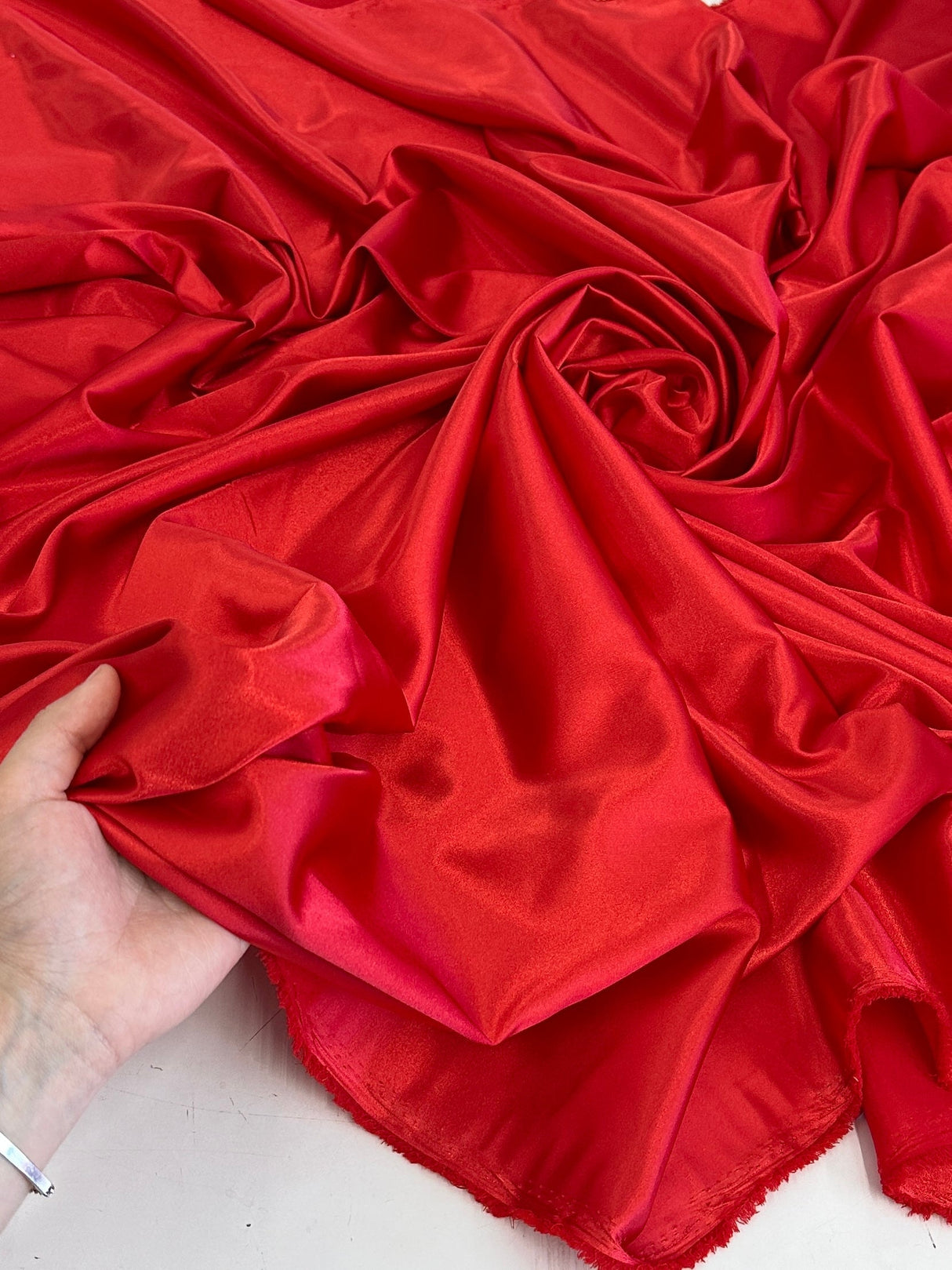 Red Luxury Silky Stretch Satin