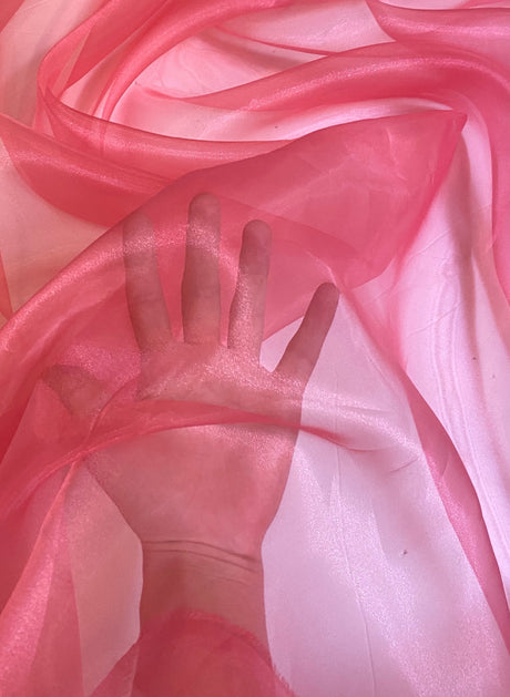 Crystal Organza Coral