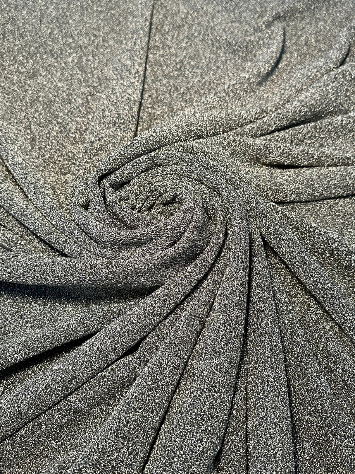 Silver Glitter Lurex Jersey
