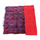 Faux Fur Fabric Three Spike Shaggy Colorful