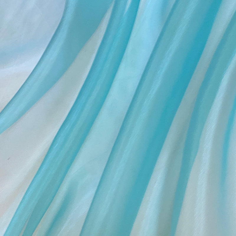 Shimmering Crystal Organza Turquoise