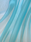 Shimmering Crystal Organza Turquoise