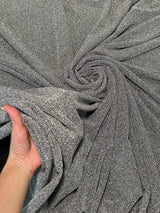 Silver Glitter Lurex Jersey