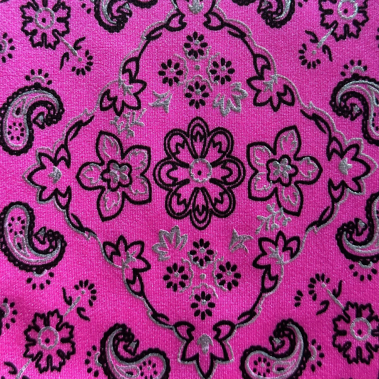 Nylon Spandex Fabric Bandana Foil 60"