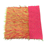 Faux Fur Fabric Three Spike Shaggy Colorful
