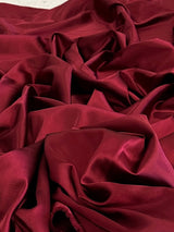 Burgundy Luxury Silky Stretch Satin