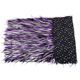 Three Spike Shaggy Faux Fur Fabric - 100 Percent Polyester Fabric, Multi Color Shaggy Texture, 60" Width, 1.5-2" Pile Length (1 Yard)