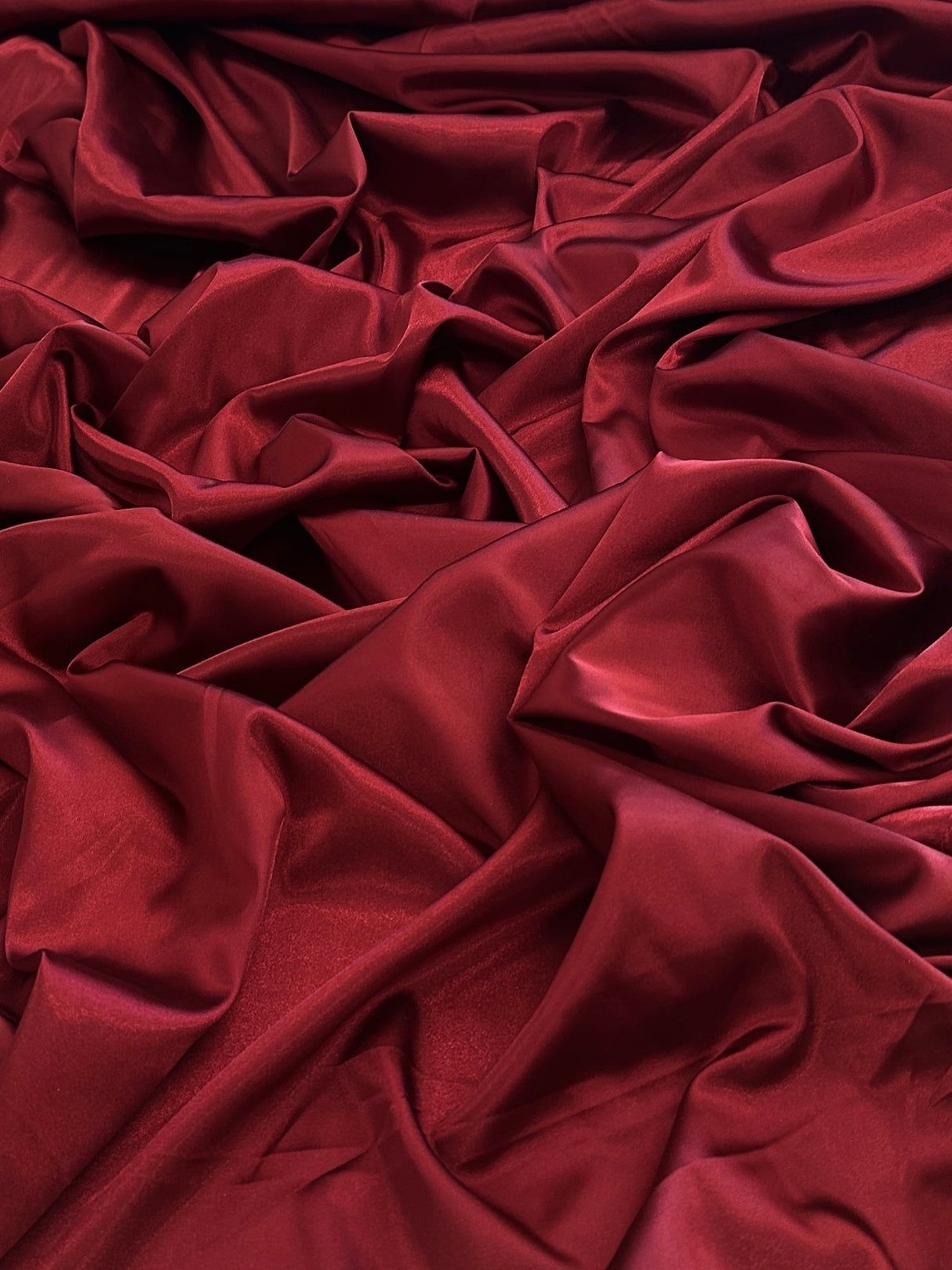 Burgundy Luxury Silky Stretch Satin