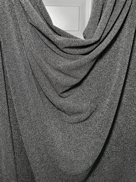 Silver Glitter Lurex Jersey