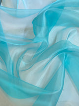 Shimmering Crystal Organza Turquoise