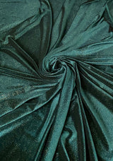 Shimmer Stretch Velvet Hunter Green