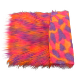 Three Tone Shaggy Faux Fur Fabric - Three Tone Faux Fur Fabric, 60" Width, 4" Pile Length (1 Yard)