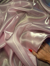 Liquid Shimmery Organza Baby Pink