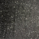 Glitter Velvet Fabric Black Silver 60"
