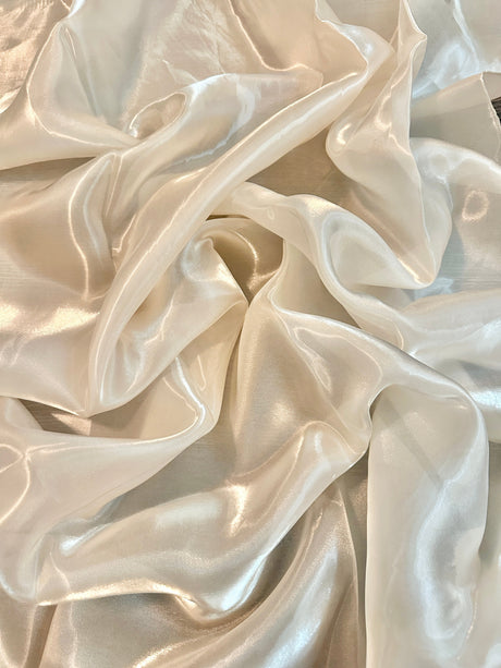 Liquid Shimmery Organza Ivory