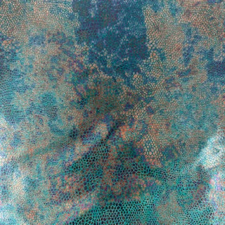 Nylon Spandex Rainbow Snake Foil Fabric