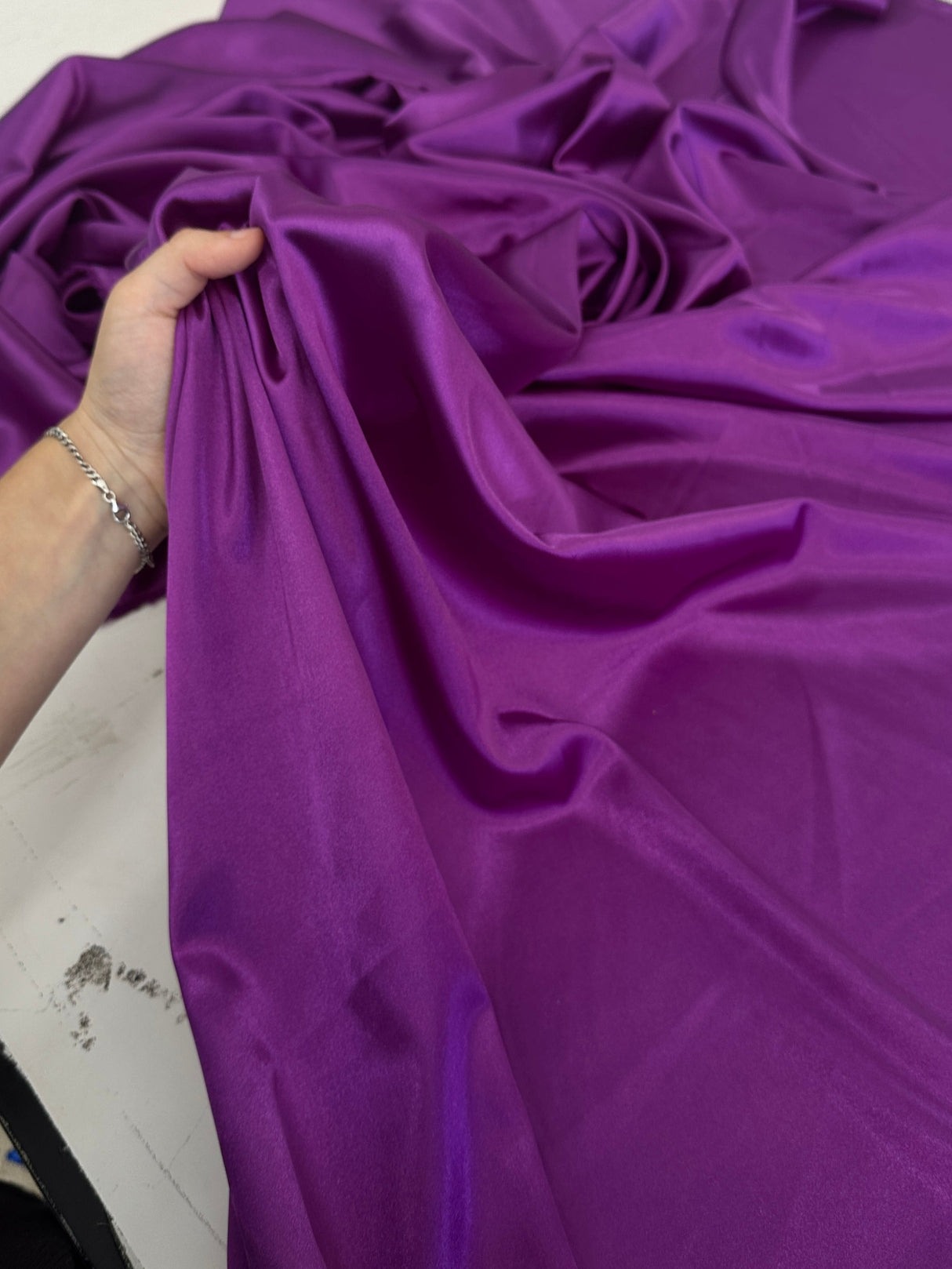 Stretch Satin Violet