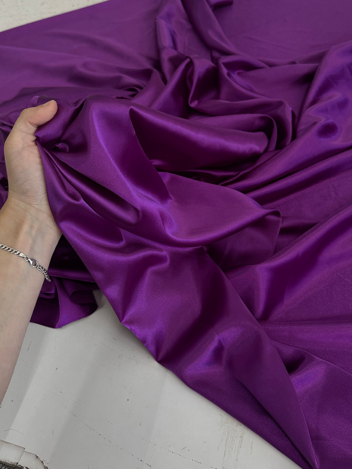Stretch Satin Violet