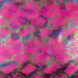 Nylon Spandex Anaconda Foil Fabric Fuchsia 60"