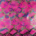 Nylon Spandex Anaconda Foil Fabric Fuchsia 60"