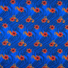 Polyester Fabric Tiare Waves Traditional Tattoo Print