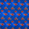 Tiare Waves Polyester Fabric - Traditional Tattoo Wave Print, 60" Width (1 Yard)