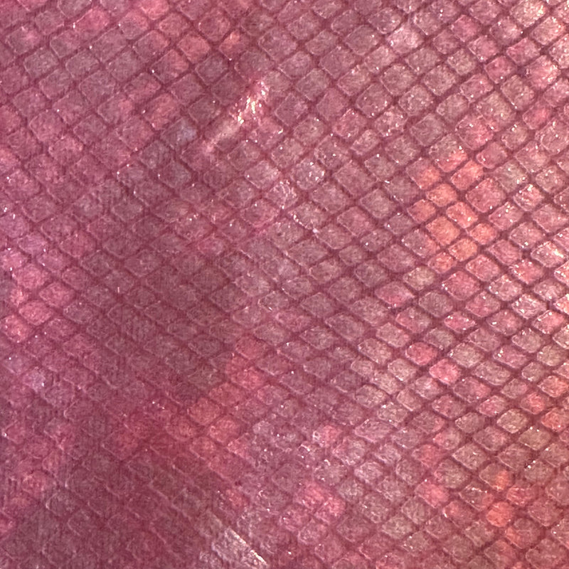 Stretch Velvet Fabric Foiled Diamond Snake 60" Width