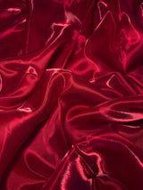 Liquid Shimmery Organza Cranberry Red