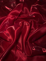 Liquid Shimmery Organza Cranberry Red