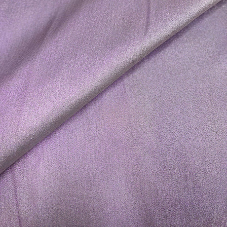 Iridescent Glitter Lurex Faux Satin Polyester Fabric - Lavender, Pink, Gold, Rose Gold, Silver Accent, 58" Width (1 Yard)