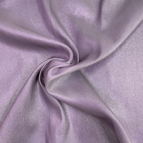 Iridescent Glitter Lurex Faux Satin Polyester Fabric - Lavender, Pink, Gold, Rose Gold, Silver Accent, 58" Width (1 Yard)
